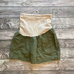 Motherhood maternity shorts Khaki green Medium